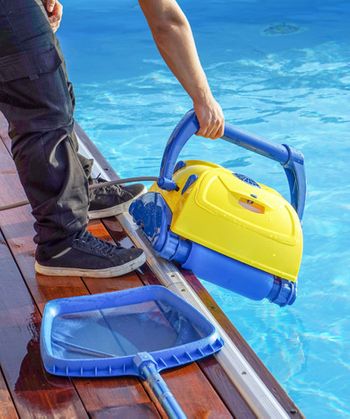 Máquina para limpiar piscina